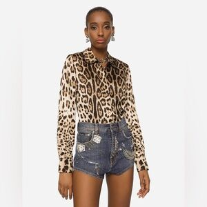Dolce & Gabbana Leopard Print Top | Authentic